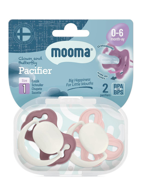 Mooma Palyaço Ve Kelebek Emzik No:1 - Pembe Standart