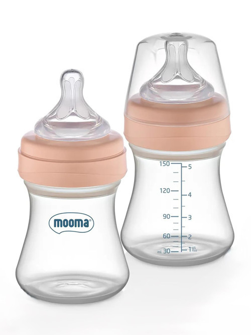 Mooma Biberon 150 Ml 0-6 Ay Yavaş Akış - Pembe Standart