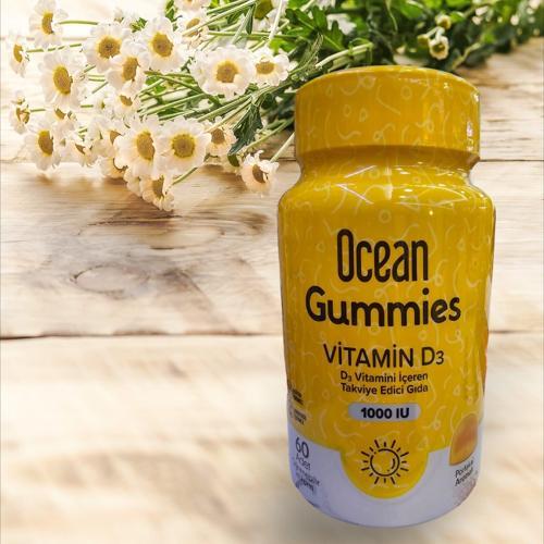 Gummies Vitamin D3 1000IU 60 Çiğnenebilir Portakallı Jel Form