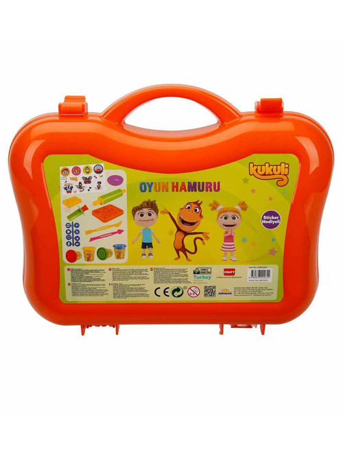 Çantalı Oyun Hamuru Seti 200 g 20 Parça - Turuncu Standart