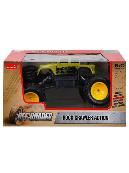 1:18 Rock Crawler Uzaktan Kumandalı Aksiyon Aracı - Yeşil Standart