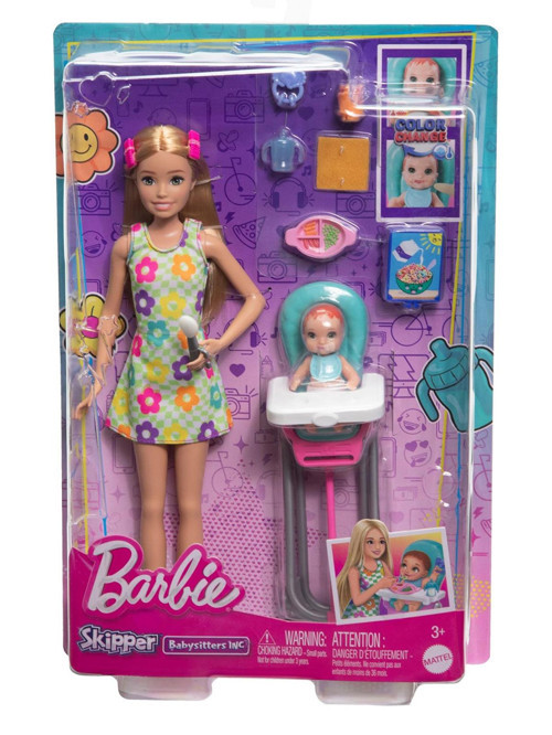 Barbıe Bebek Bakıcısı Bebeği Ve Aksesuarları Oyun Setleri - Sarı Standart