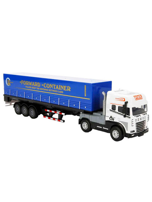 Sesli ve Işıklı Taşıyıcı Kamyon 40 cm - Mavi Standart