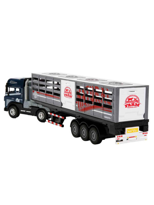 Sesli ve Işıklı Taşıyıcı Kamyon 40 cm - Gri Standart