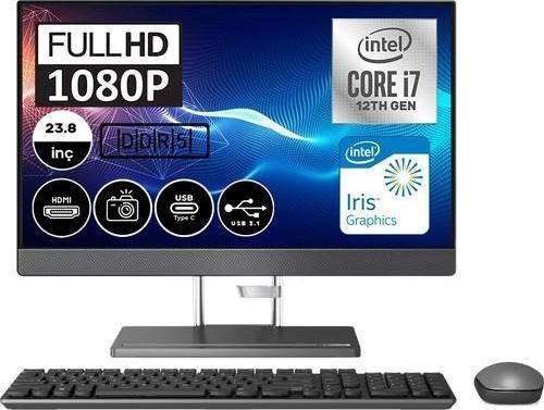 Ideacentre 24IAH7 Intel Core i7 12700H 32GB 1TB SSD Freedos 23.8" FHD All In One Bilgisayar F0GR0079TXF05