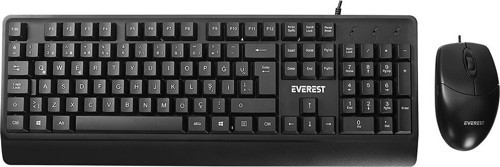 USB KABLOLU KLAVYE - MOUSE SET Q KLAVYE 3D - 1200DPI MOUSE