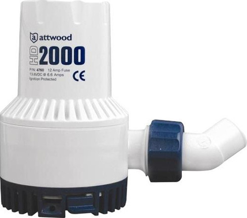Ağır Hizmet Sintine Pompası 2000 GPH 12V