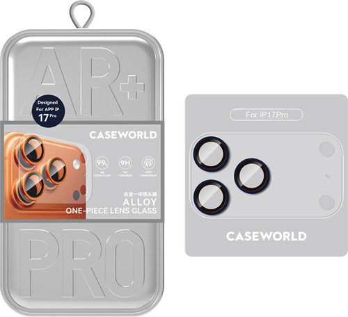 İphone 17 Pro Uyumlu Alloy One-Piece Serisi Anti Reflective Kamera Lens Koruyucu Mavi