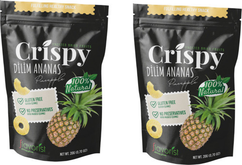 Dondurularak Kurutulmuş Ananas Dilimleri 20 Gram 2'Li Paket