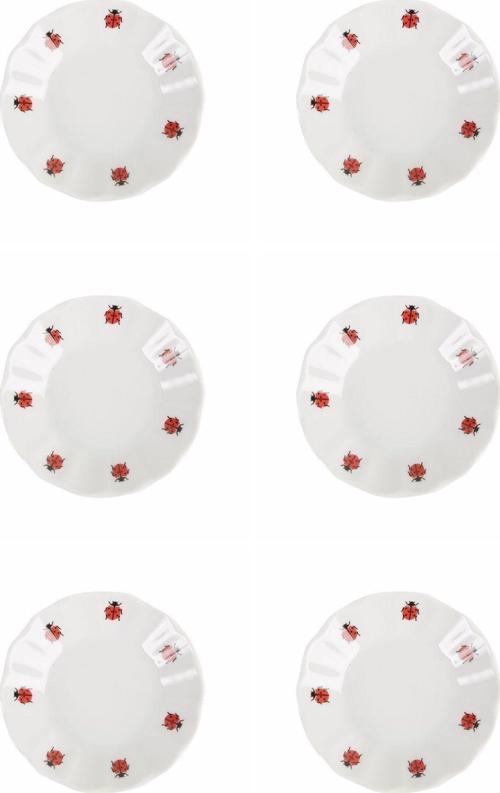 Uğur Böceği Çay Tabağı 11 cm 6'lı 04POR005251