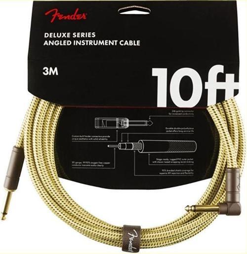 Deluxe Düz/L Uçlu 3m Tweed Enstrüman Kablosu