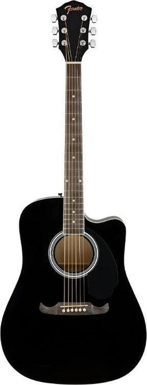 FA-125CE Dreadnought Black Elektro Akustik Gitar