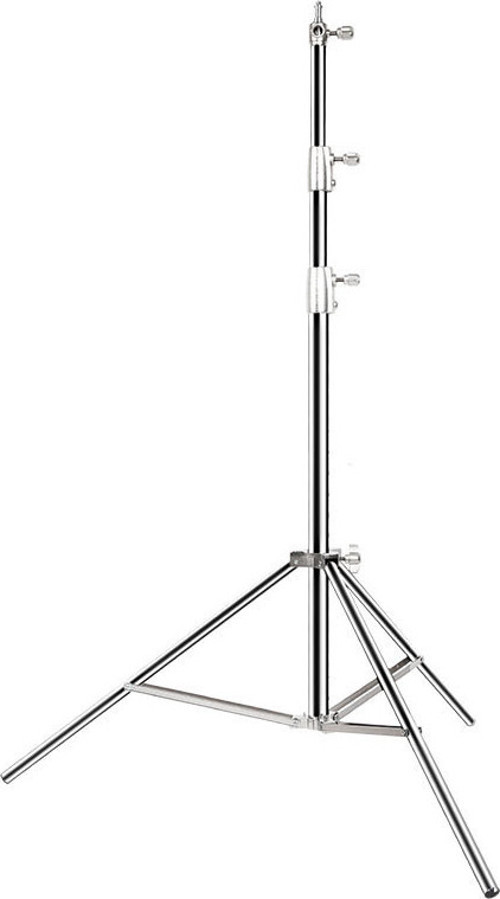 LS-288T 288cm Kalın Işık Ayağı Gümüş Yaylı Amortisörlü Profesyonel Işık Standı