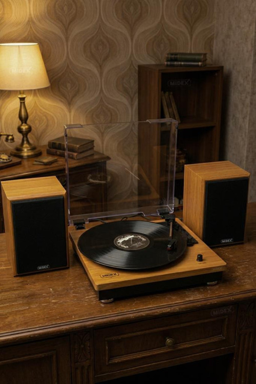 MTX-450 Nostaljik Pikap Plak Çalar Ekstra Hoparlörlü Bluetooth