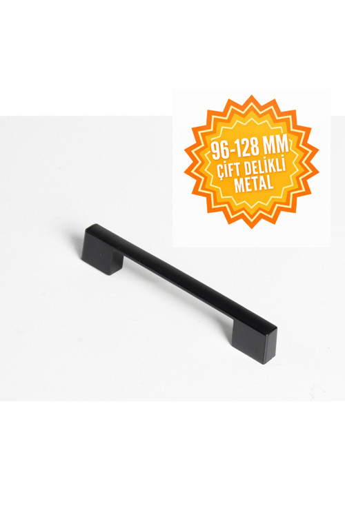Metal Köprü Kulp Siyah Kale Kulp 96-128 Mm Lüks Country Mutfak Mobilya Dolap Çekmece Kulpu
