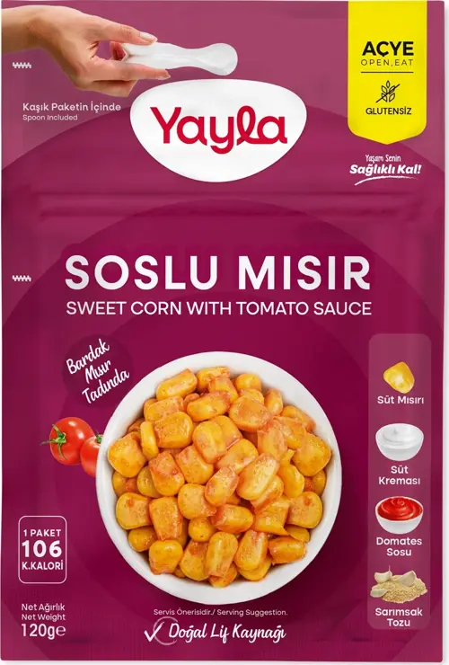 Domates Soslu Süt Mısır 120 gr
