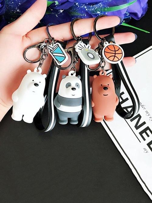 Kafadar Ayılar Anahtarlık 3d Boz Ayı Panda Kutup Ayısı Seti