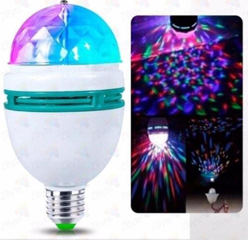 Ledim Mb Renkli Disko Ampülü Hareketli 360 Derece Dönen Disco Topu Led Disko Dönen Ampul