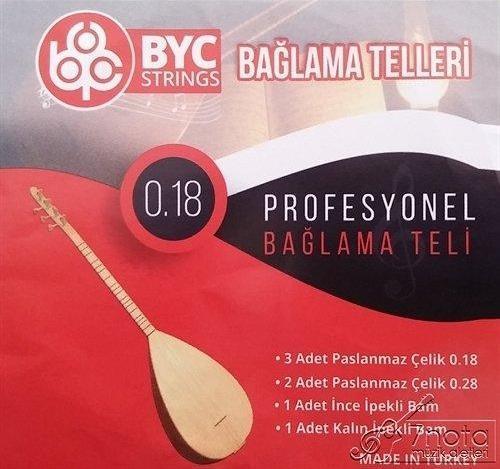 Byc18 Kısa Sap Bağlama Teli Takım Profesyonel 0.18 Kısa Sap