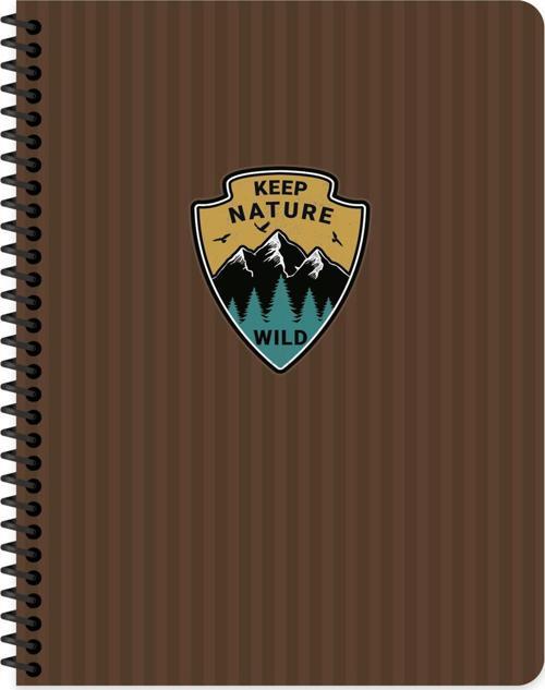 16.5x22.5 Çizgili Defter Outdoor - Kahverengi