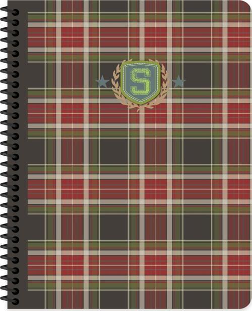 16.5x22.5 Çizgili Defter School - Kahve