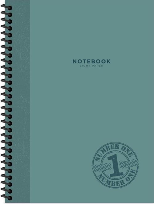 16.5x22.5 Kareli Defter Stamp - Mavi