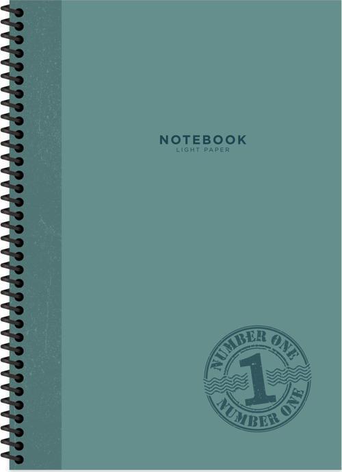 A4 Kareli Defter Stamp - Mavi