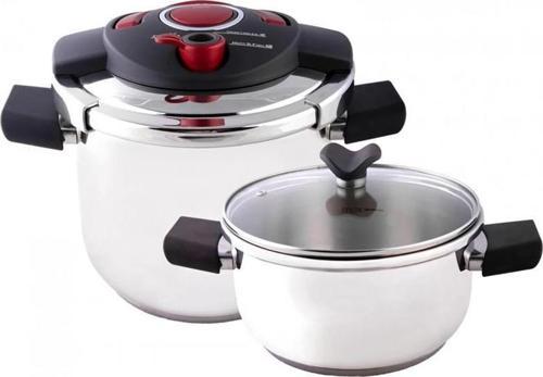 Innocook 4+6,5LT Düdüklü Tencere Seti Kırmızı