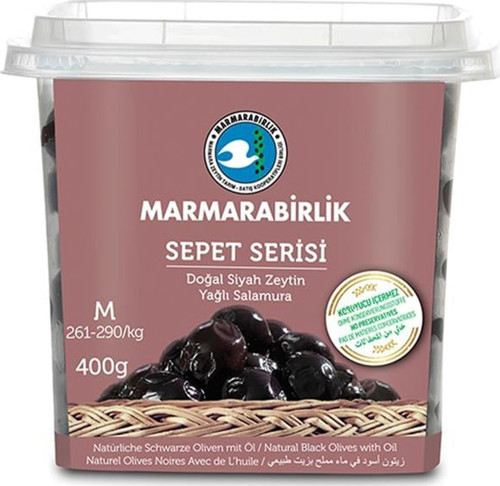 Yağlı Salamura Siyah Zeytin 261-290 (M) 500 G