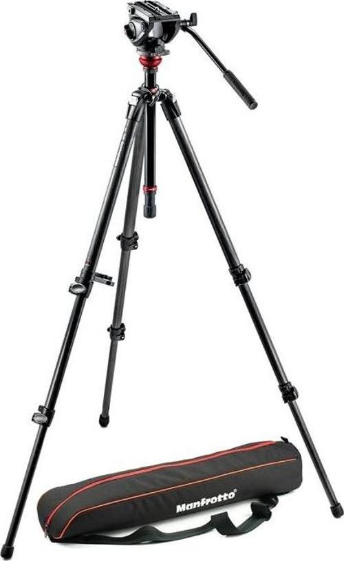 MVH500AH, 755CX3 Carbon Fiber Video Tripod - Çantalı