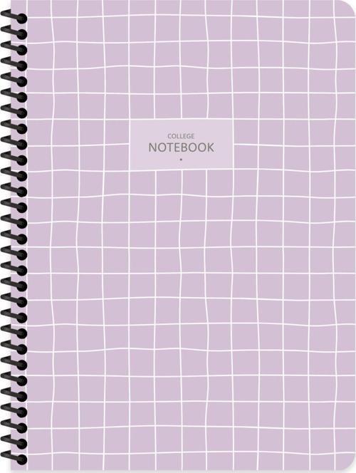 16.5x22.5 Kareli Defter College - Lila