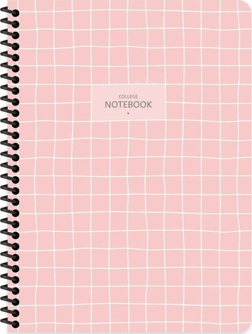 16.5x22.5 Çizgili Defter College - Pembe