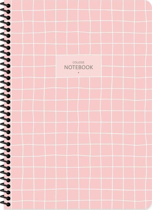 A4 Kareli Defter College - Pembe