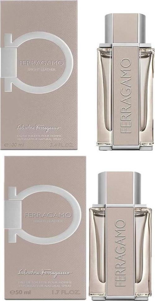 Ferragamo Bright Leather Erkek Parfümü Edt 100 ml + 50 ml 2'li Set