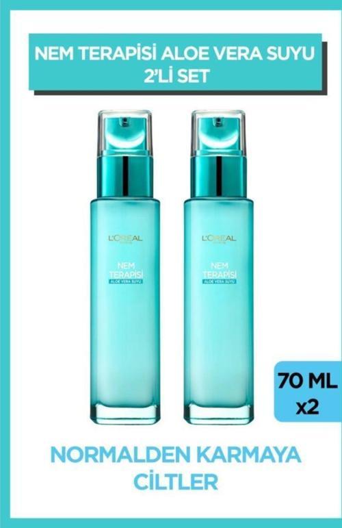 Nem Terapisi Aloe Vera Suyu Normalden Karmaya Ciltler İçin Su Bazlı Günlük Bakım Nemlendirici Krem 2