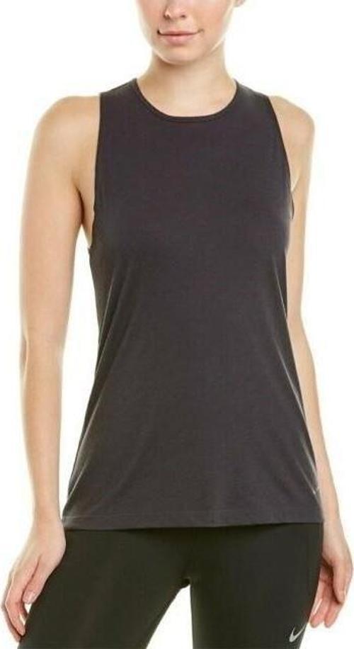 Kadın Siyah W Nk Dry Tank Studıo Open Back T-shirt AO9805-080