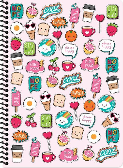 A4 Kareli Defter Sweet Fun - Pembe