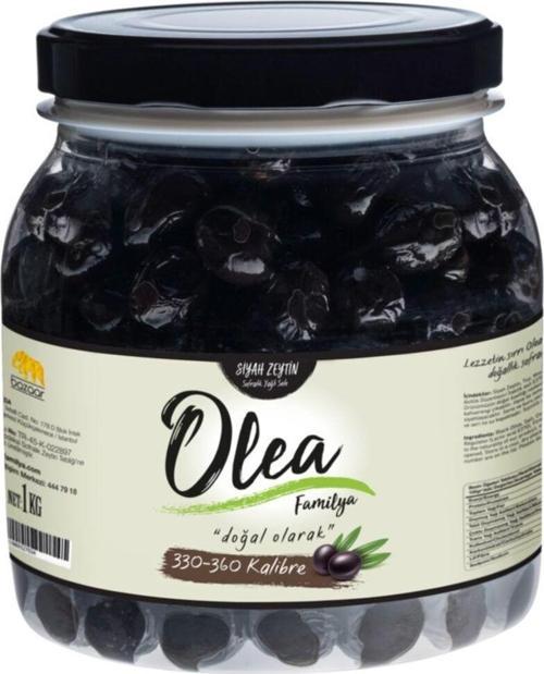 Familya Yağlı Sele Siyah Zeytin 330-360 Klb 1  kg