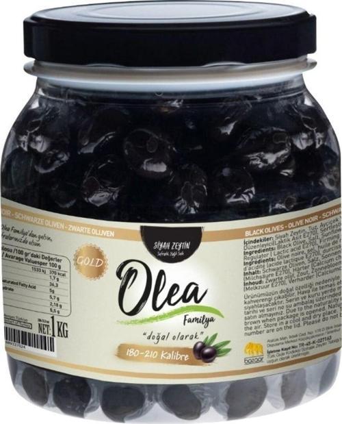 Familya Zeytin Siyah 180-210 Klb 1 Kg Pet Yağlı Sele
