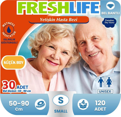 Belbantlı Hasta Bezi S-Small Beden 120 Adet