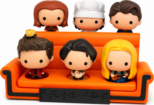 Friends Ikonik Turuncu Koltuk Tasarım Stand - Mc Donalds Friends Karakterleri Oyuncak Figür Standı