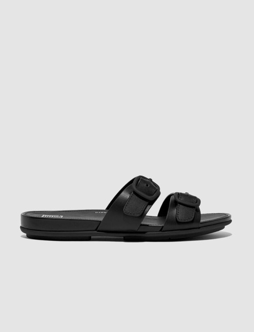 FitFLop FitFlop GRACIE FV1 Çift Tokalı Siyah Kadın Terlik