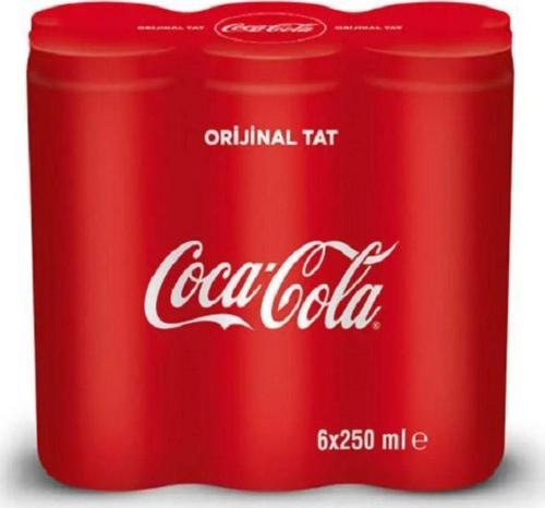 Kutu Kola 250 Ml 6'Lı