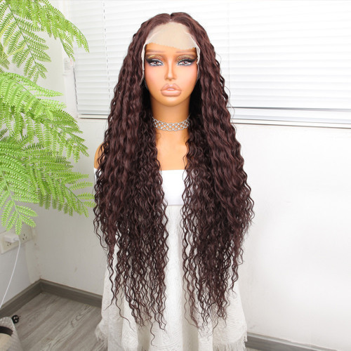 Afro Dalga Çikolata Kahve Fiber Sen Tül Peruk