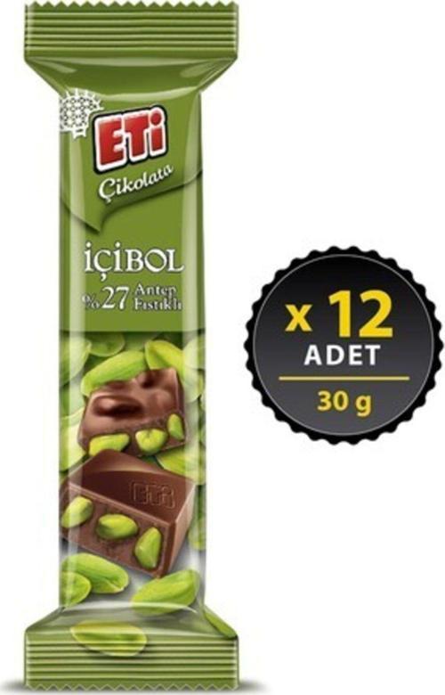 Içibol Antep Fıstıklı % 27 Oldcity Farkıyla 30 Gr 12 Adet