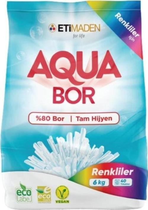Aquabor %80 Bor Renkliler İçin Toz Deterjan 6 Kg