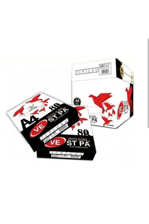 A4 Fotokopi Kağıdı 80 Gr 5X500 1 Koli 5'Li Paket
