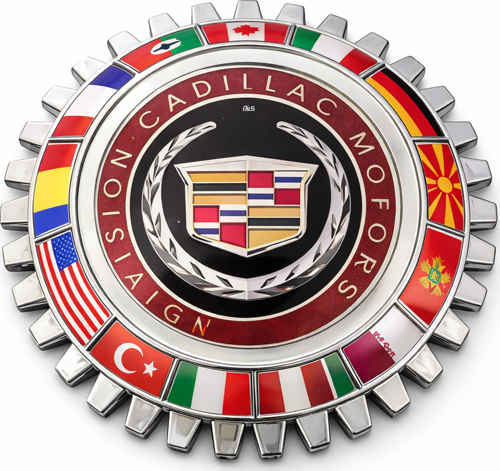 Cadillac Tırtıl Arma Dekoratif – Klasik Amerikan Otomobil Duvar Dekoru