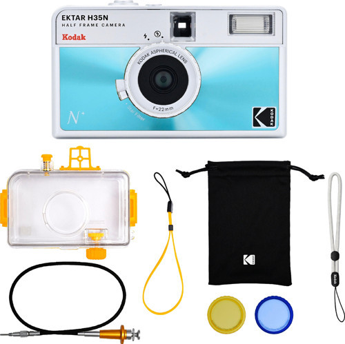 EKTAR H35N 35mm Filmli Fotoğraf Makinesi- Premium Paket-Sırlı Mavi