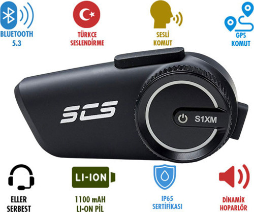 S1XM Bluetooth Kulaklık Türkçe Sesli Komut (Bluetooth 5.3) IP65 sertifikalı